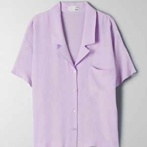 Aritzia Wilfred Free Shawna blouse, lilac (medium)